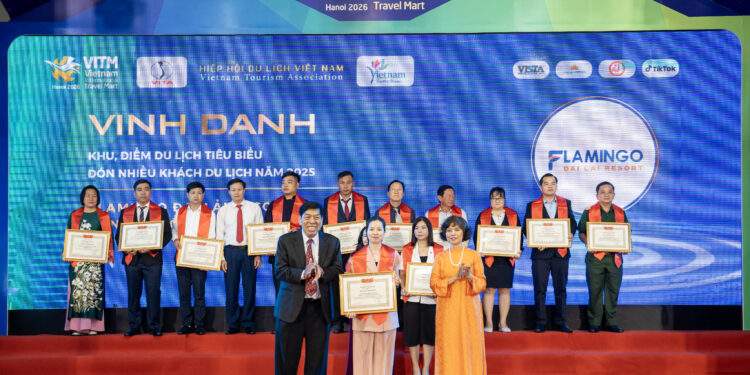 Flamingo Đại Lải Resort giành 2 giải thưởng lại VITM 2026. Ảnh: Flamingo.