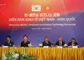 Thủ tướng Lê Minh Hưng và Tổng thống Hàn Quốc Lee Jae Myung dự Toạ đàm bàn tròn về hợp tác kinh tế, thương mại, đầu tư Việt Nam - Hàn Quốc. Ảnh: Việt Dũng.
