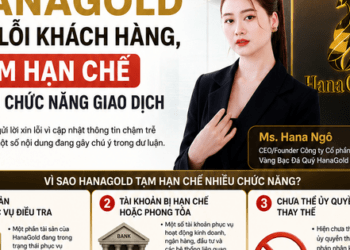 Hana Gold xin lỗi nhà đầu tư, nêu lý do nhiều chức năng trên ứng dụng vẫn bị tạm khoá