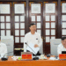 Thứ trưởng Bộ Khoa học và Công nghệ Hoàng Minh phát biểu tại buổi làm việc