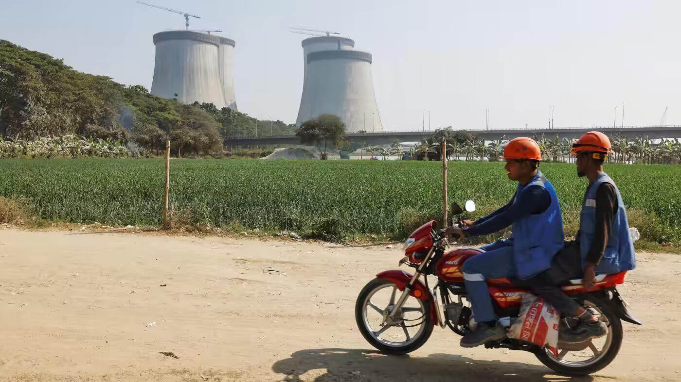 Công trường nhà máy điện hạt nhân Rooppur hồi tháng 2-2023 - Ảnh: REUTERS Công trường nhà máy điện hạt nhân Rooppur hồi tháng 2-2023 - Ảnh: REUTERS