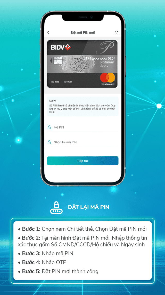 Mở thẻ cực nhanh - Đổi PIN cực dễ trên ứng dụng SmartBanking của BIDV - Ảnh 3. Mở thẻ cực nhanh - Đổi PIN cực dễ trên ứng dụng SmartBanking của BIDV - Ảnh 3.